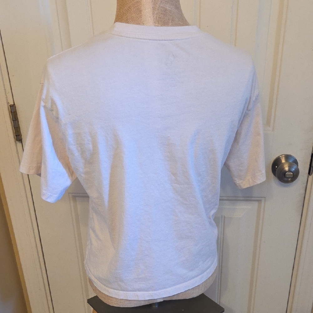 Butterfly Dreamer Moon Star Sun Daisy White Short Sleeve Tshirt - Picture 2 of 6